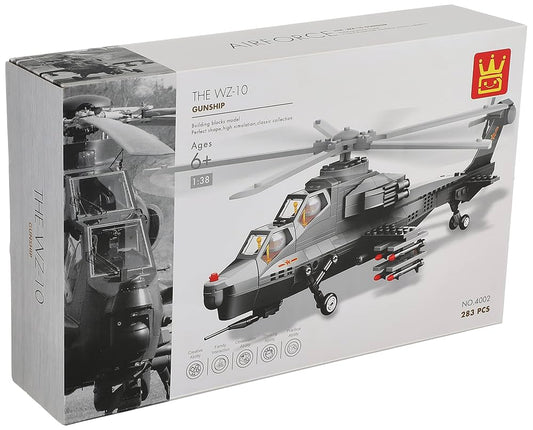 FIERY HELICOPTER ARMY AIRCRAFT PLANE BUILDING BLOCKS