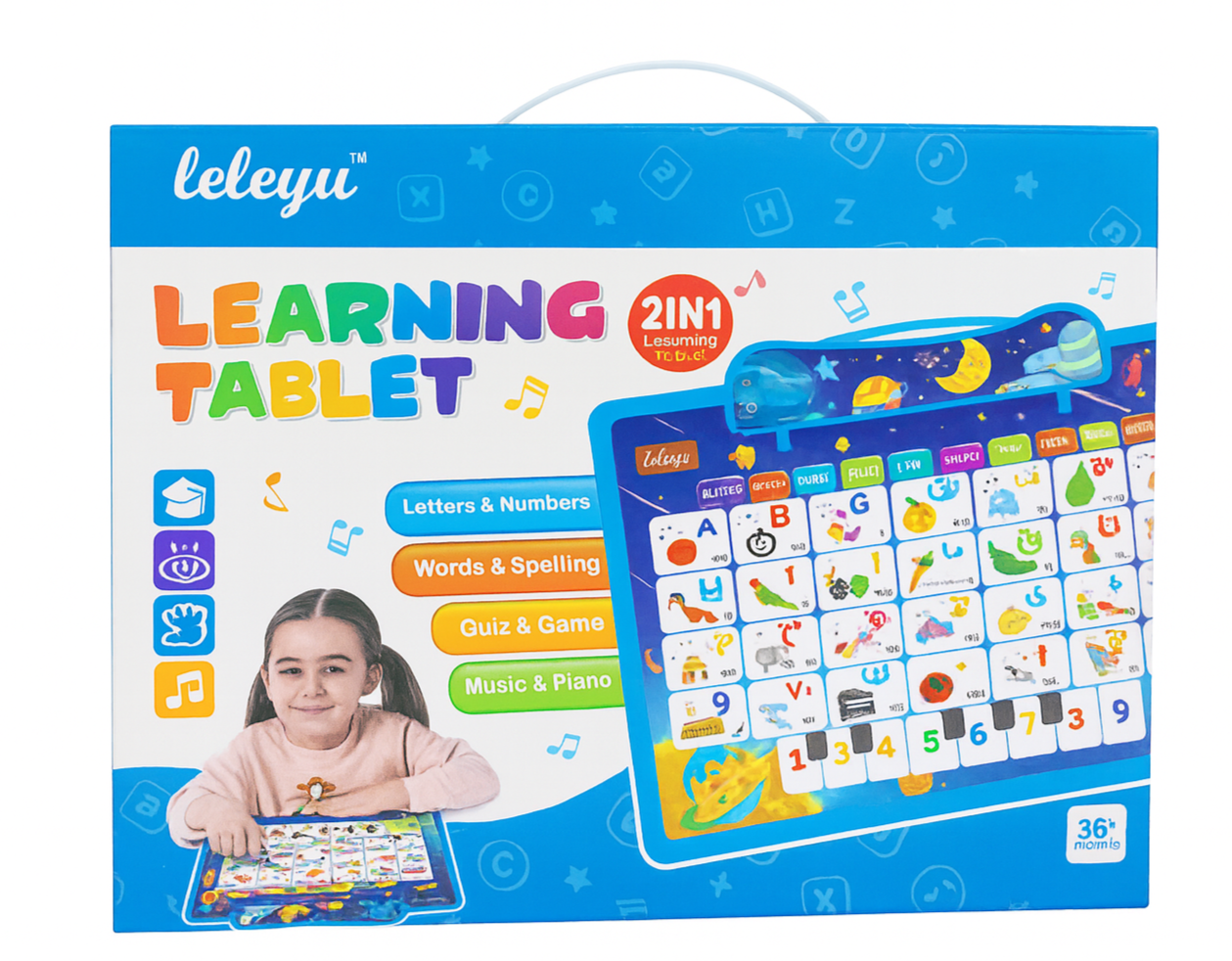 2-in-1 educational and drawing board