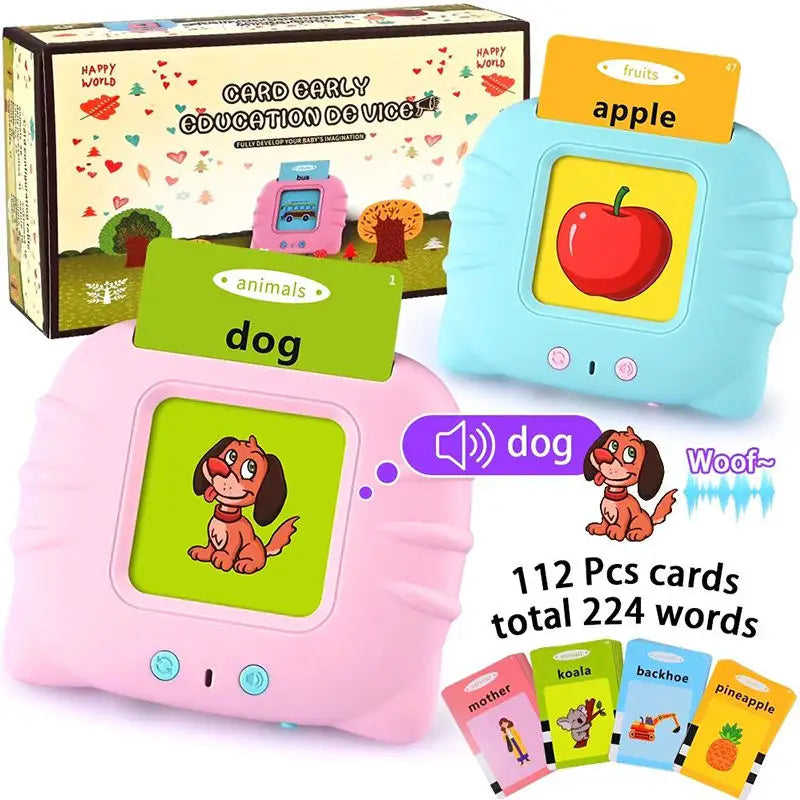 EDUCATIONAL TALKING FLASH CARDS, PRE-SCHOOL LEARNING TOYS