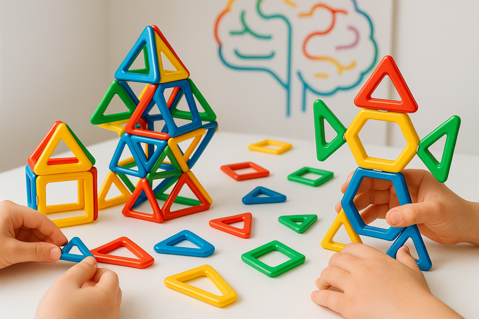 intelligent magnetic construction set brain development
